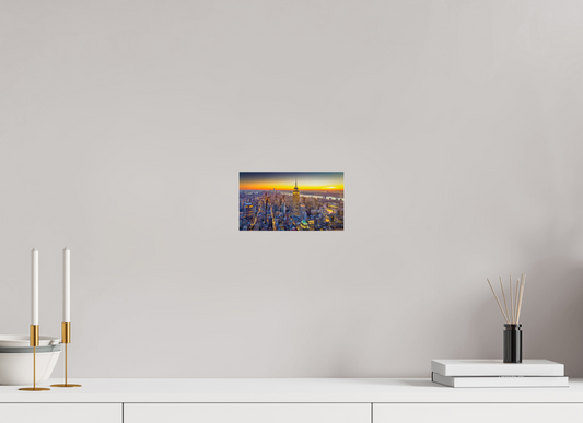 8 x 4.5″, Photo Print Under Acrylic Glass New York - Empire at Dusk