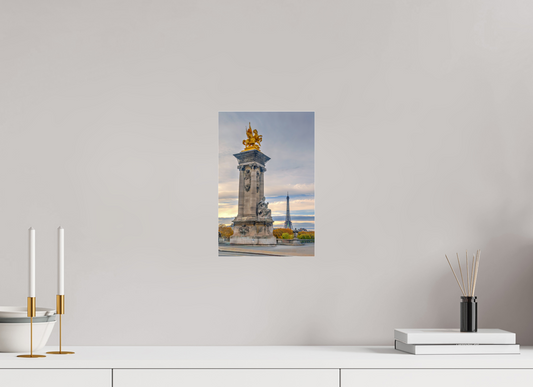 8 x 12″, Photo Print Under Acrylic Glass Paris - Pont Alexandre III at Dawn