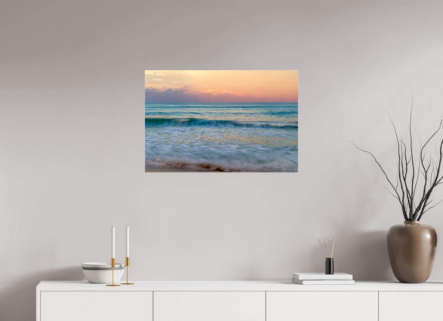 Palm Beach Sunset on Acrylic Glass