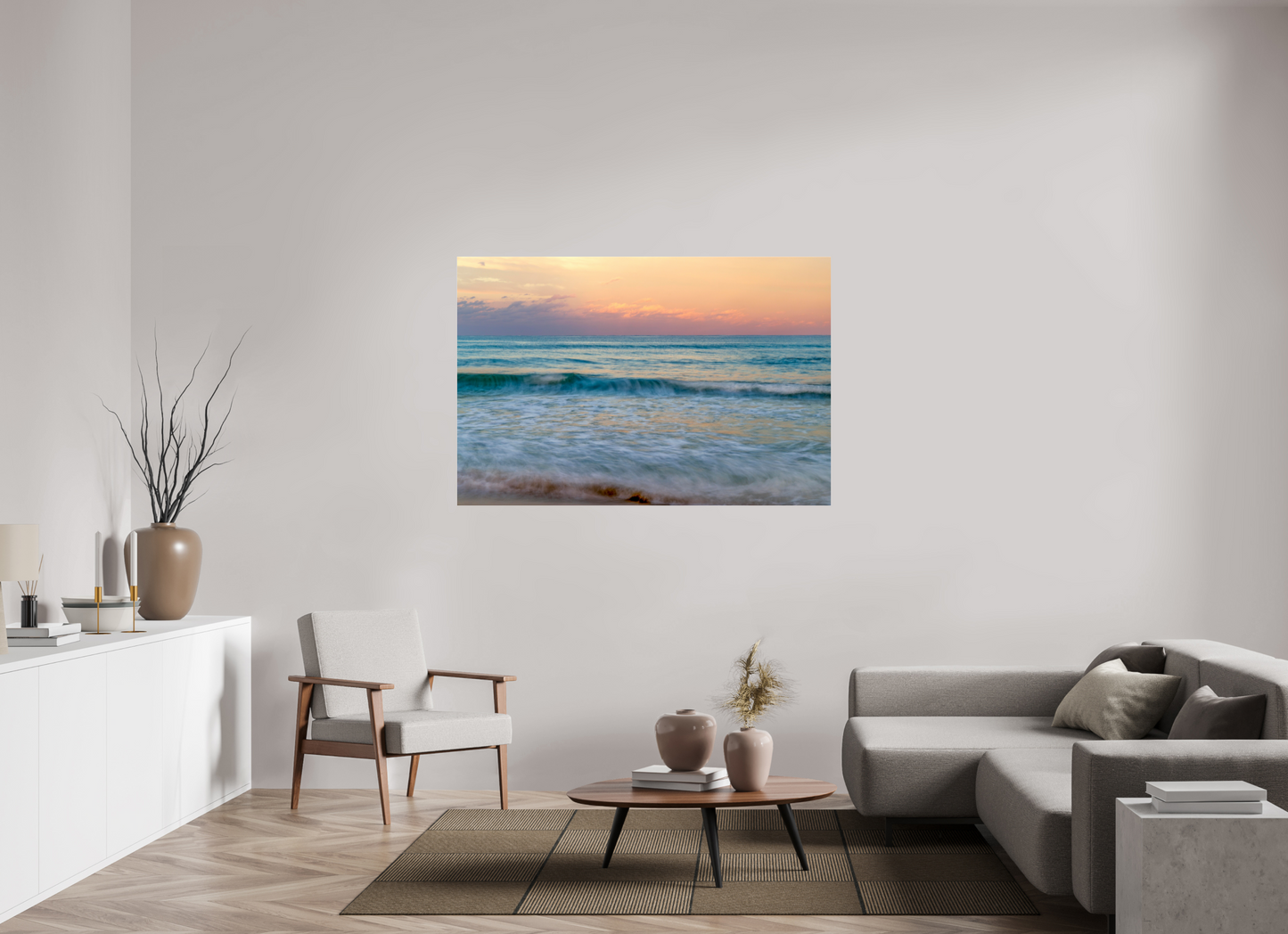 Palm Beach Sunset on Acrylic Glass