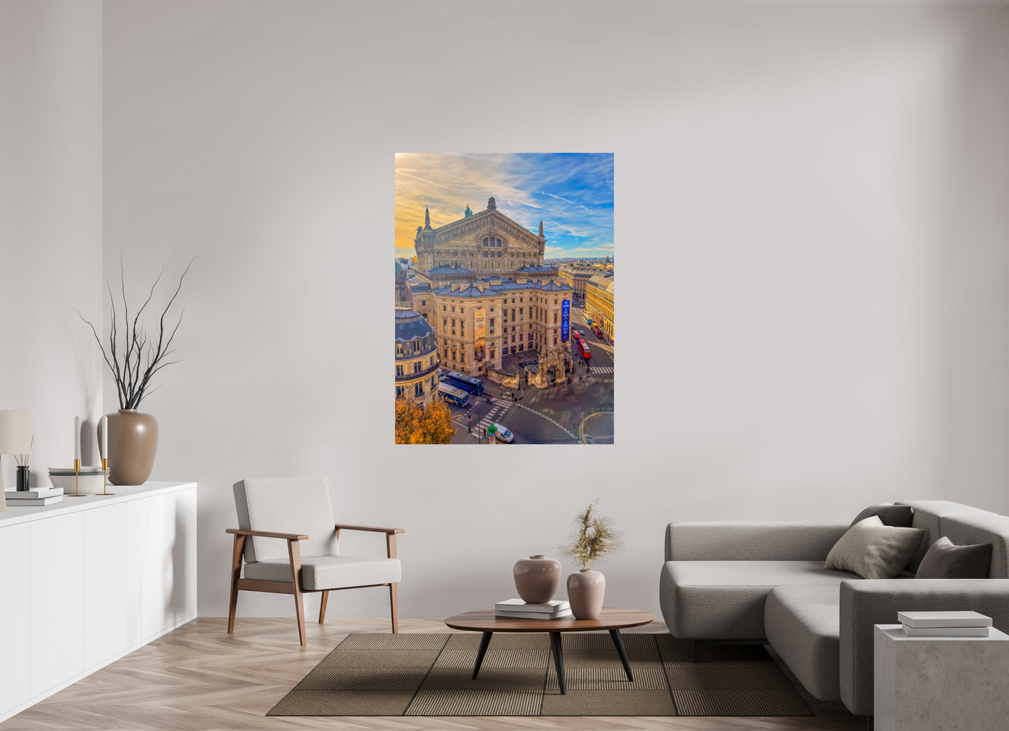 45 x 60″, Photo Print On Fuji Crystal DP II Paris - Palais Garnier at Sunset