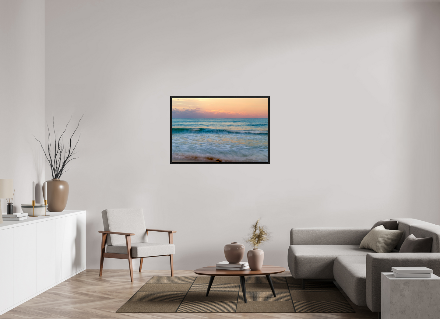 Palm Beach Sunset on Acrylic Glass