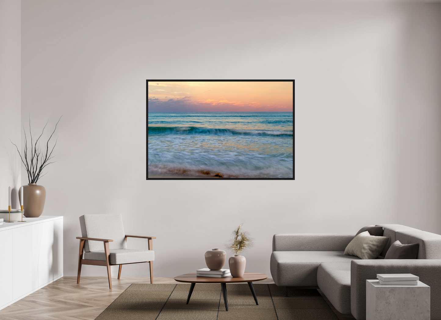 Palm Beach Sunset on Acrylic Glass
