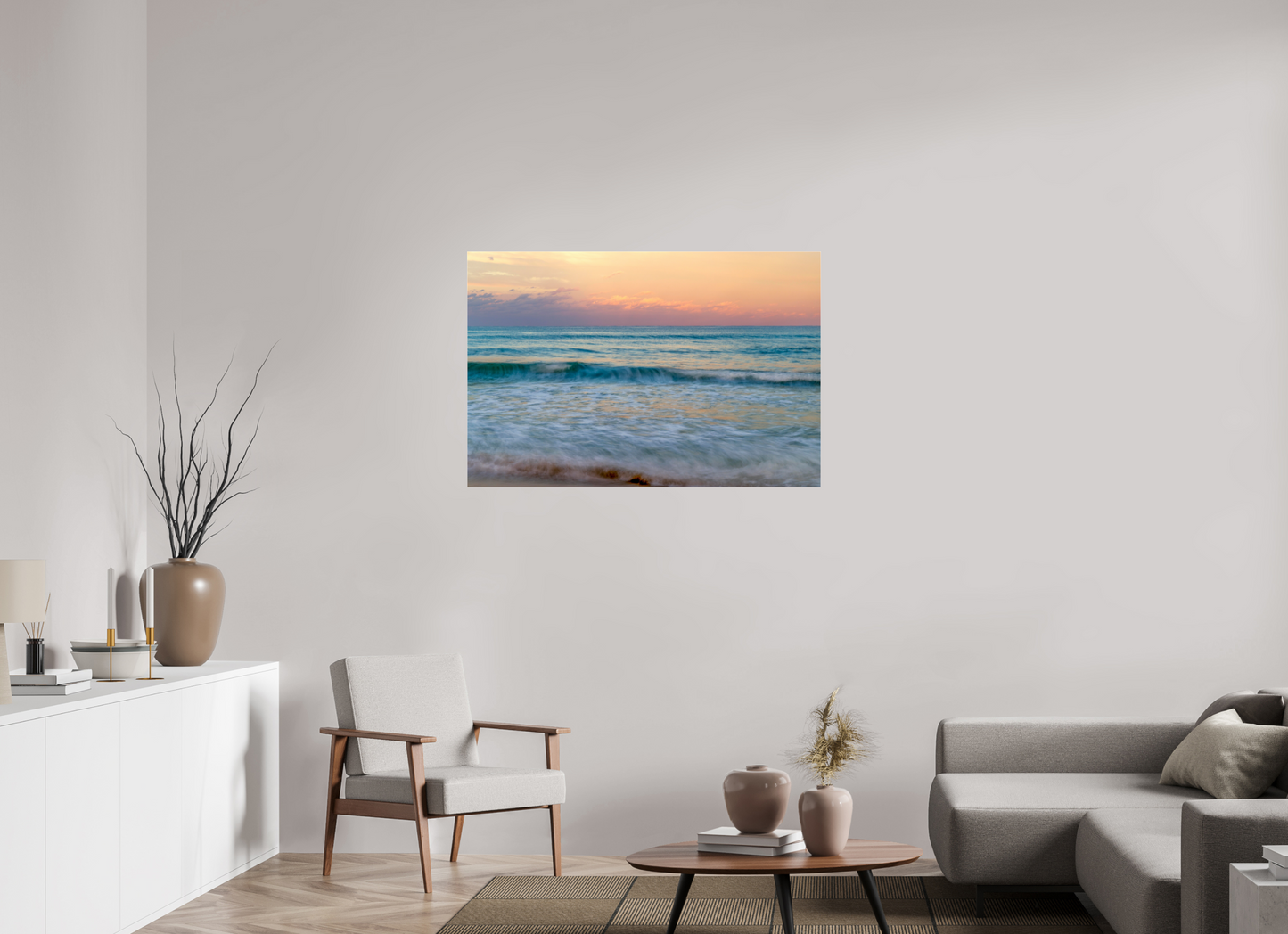 Palm Beach Sunset on Acrylic Glass