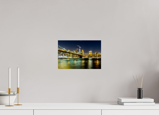 12 x 8″, Photo Print Under Acrylic Glass New York - Manhattan After Dark