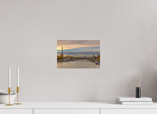 12.1 x 8″, Photo Print Under Acrylic Glass Paris - Autumn Over Pont Alexandre III