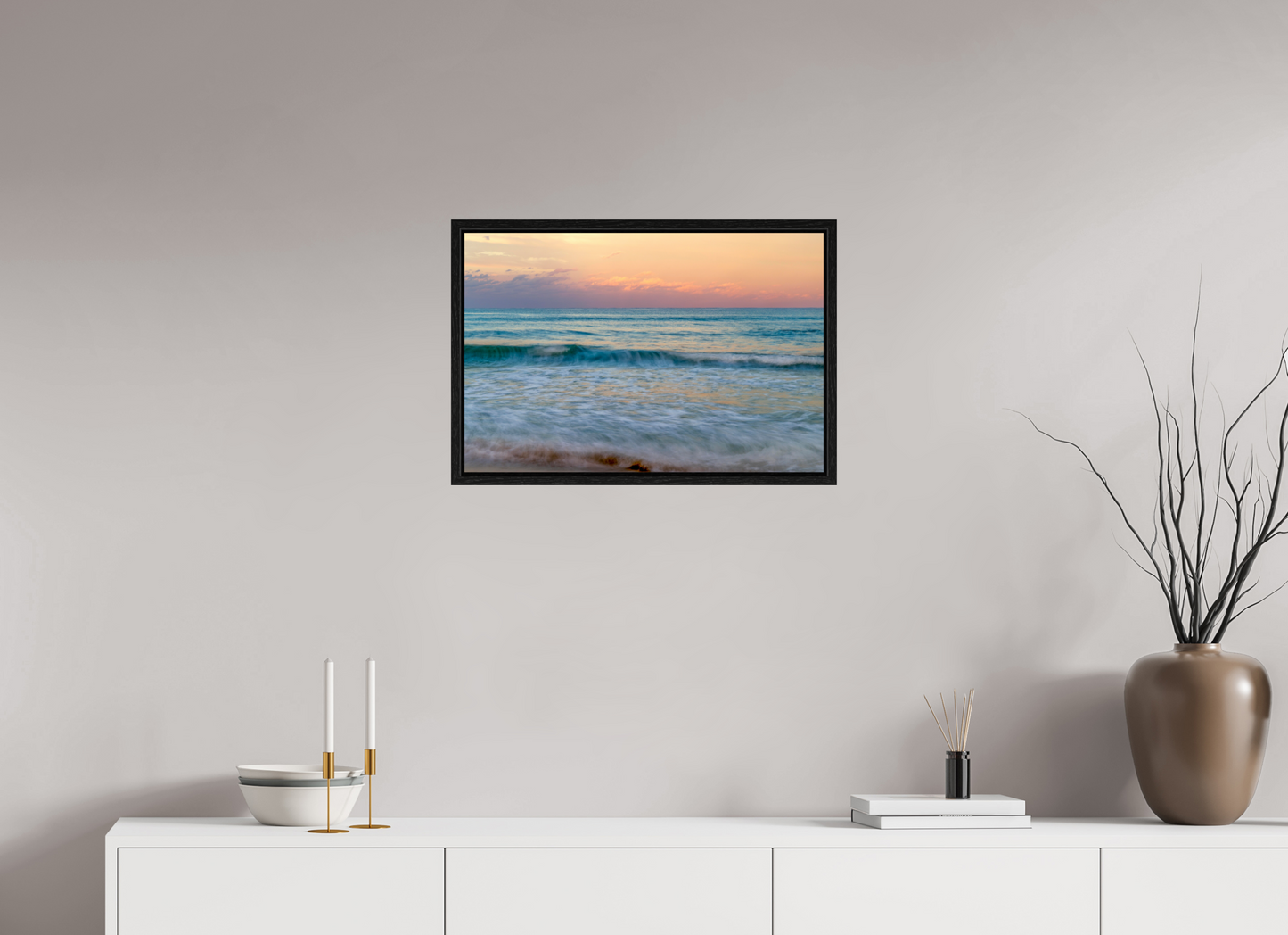Palm Beach Sunset on Acrylic Glass