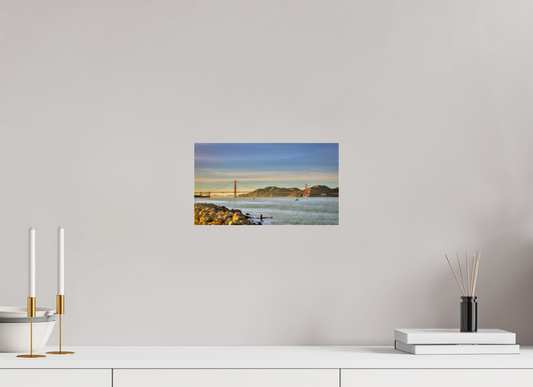 12 x 6.8″, Photo Print Under Acrylic Glass California - Golden Gate Bridge 2