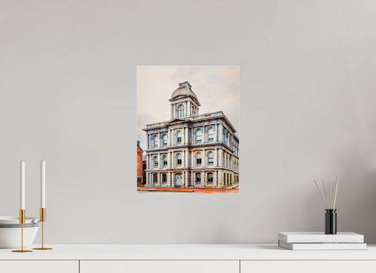 12 x 15″, Photo Print Under Acrylic Glass Maine - Old Building