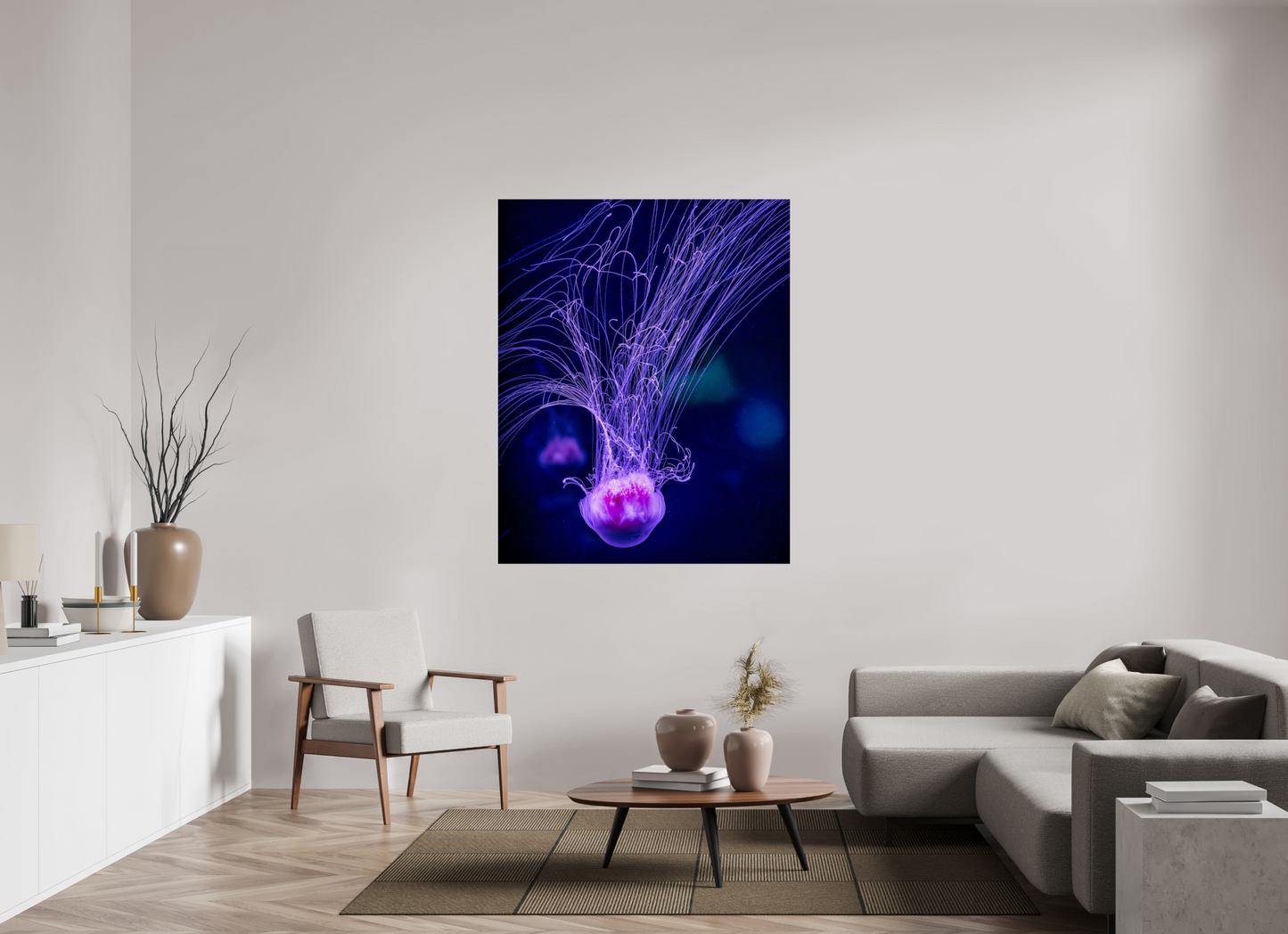 47 x 58.7″, Photo Print On Fuji Crystal DP II Ocean Calligraphy