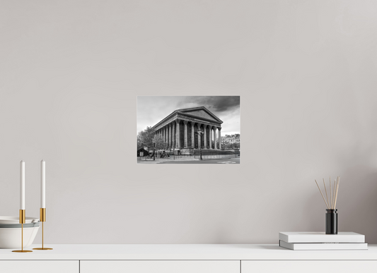 12.1 x 8″, Photo Print Under Acrylic Glass Paris - La Madeleine in Monochrome