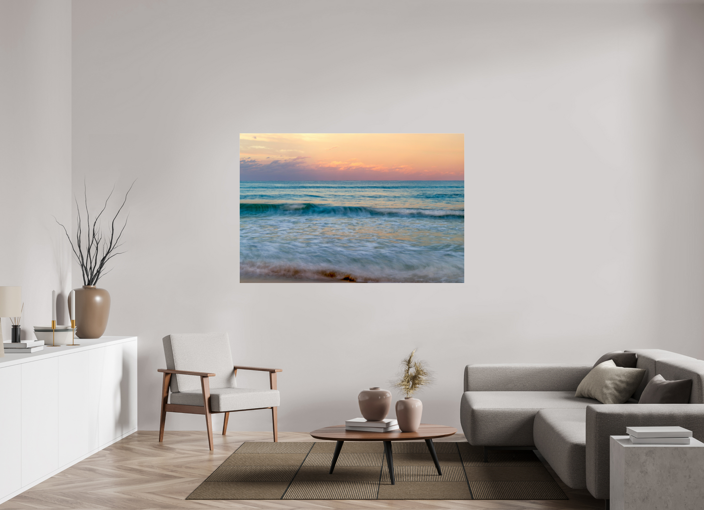 Palm Beach Sunset on Acrylic Glass