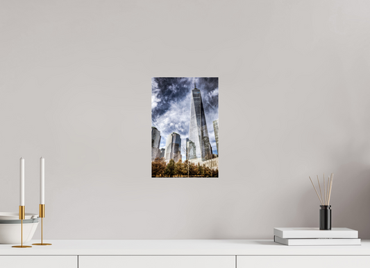 8 x 12″, Photo Print Under Acrylic Glass One World Trade Center – Dramatic New York City Architecture Fine Art Photograph