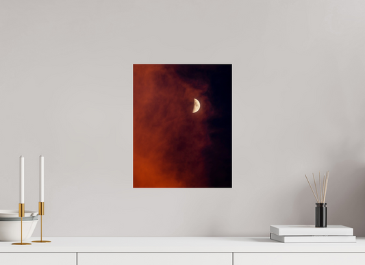 12 x 15″, Photo Print Under Acrylic Glass Florida - Red Moon