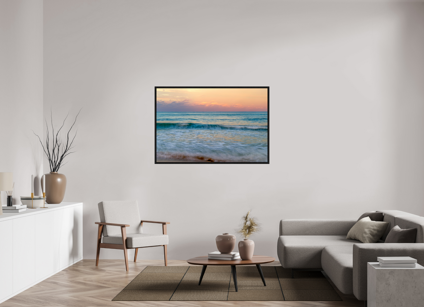 Palm Beach Sunset on Acrylic Glass