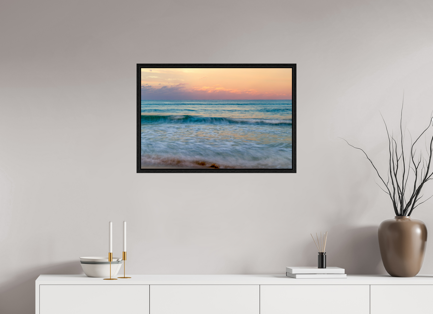 Palm Beach Sunset on Acrylic Glass
