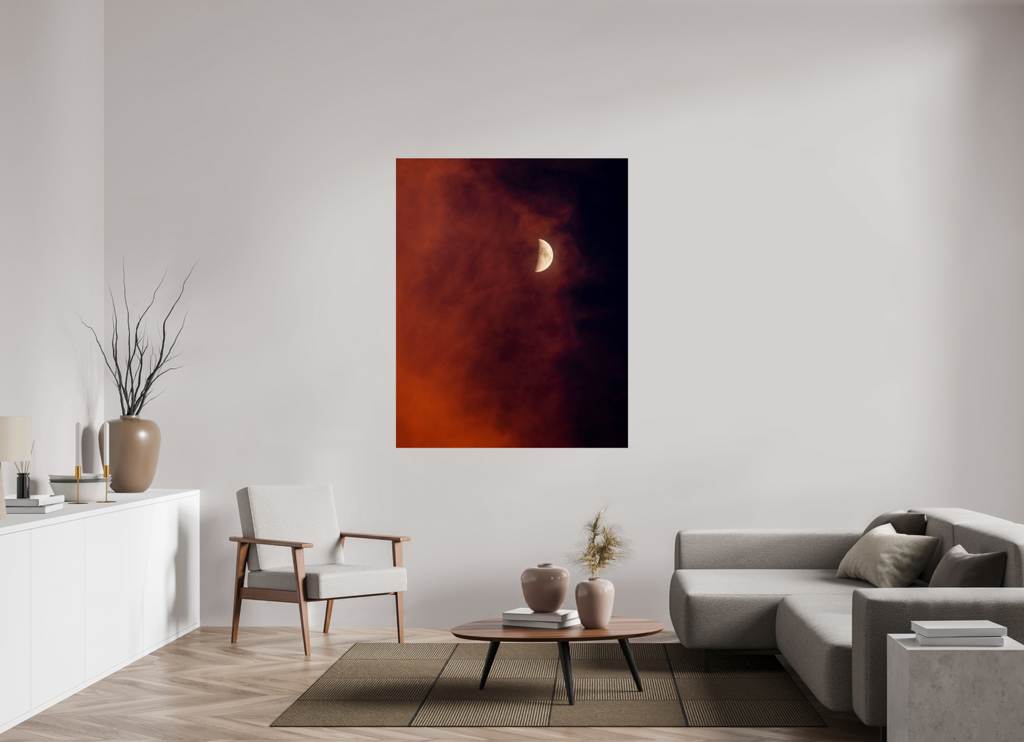 47 x 58.7″, Photo Print On Fuji Crystal DP II Florida - Red Moon