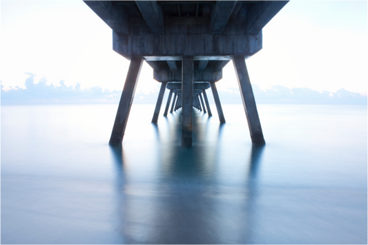 Deerfiled Beach Pier on Acrylic Glass