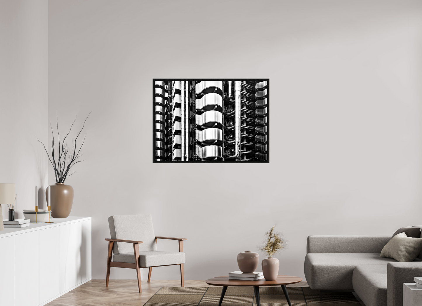 43.4 x 31″, Floater Frame Autonomous Structure