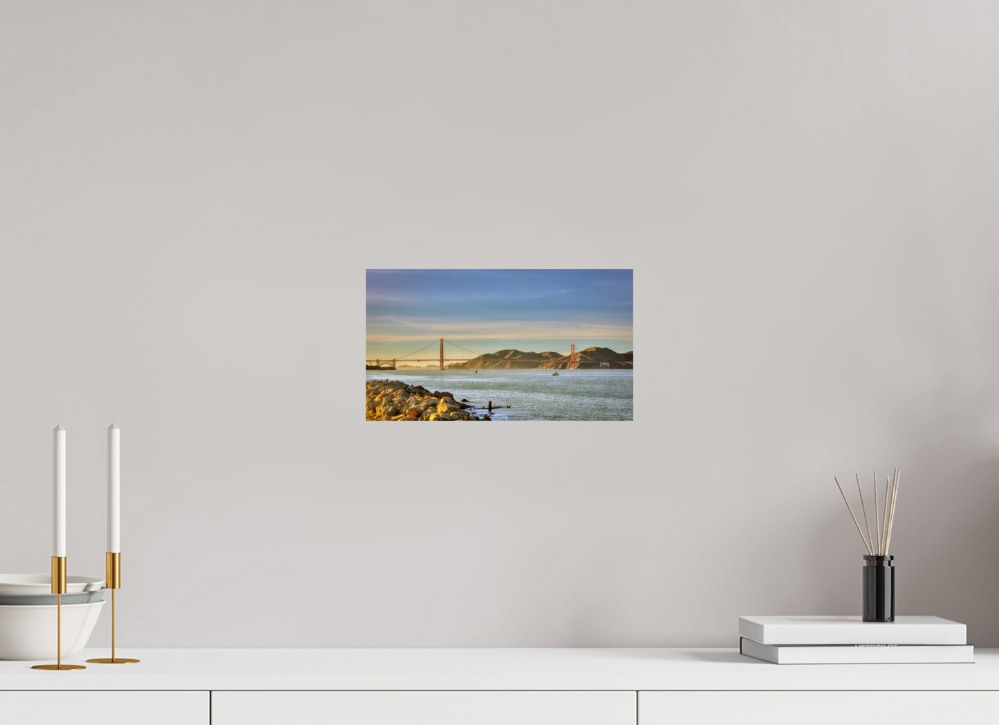 12 x 6.8″, Photo Print On Fuji Crystal DP II California - Golden Gate Bridge 2