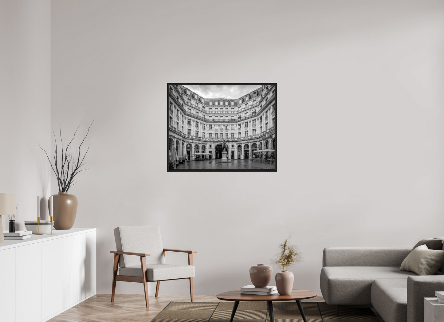 38.7 x 31″, Floater Frame Paris - Symetry