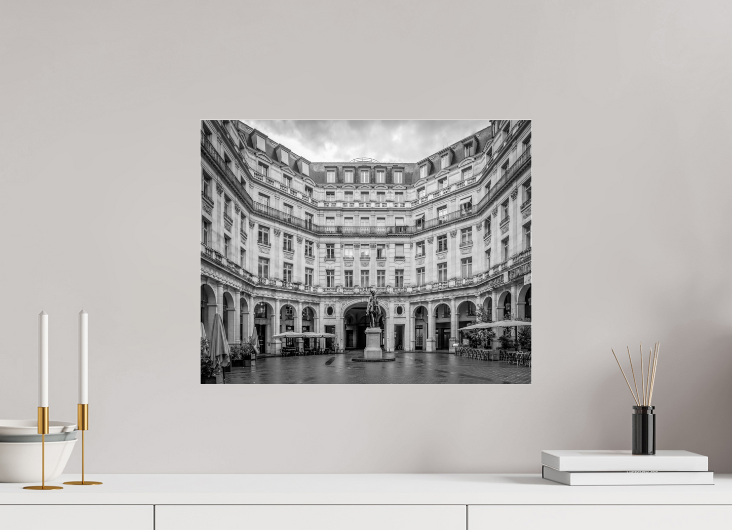 20 x 16″, Photo Print Under Acrylic Glass Paris - Symetry