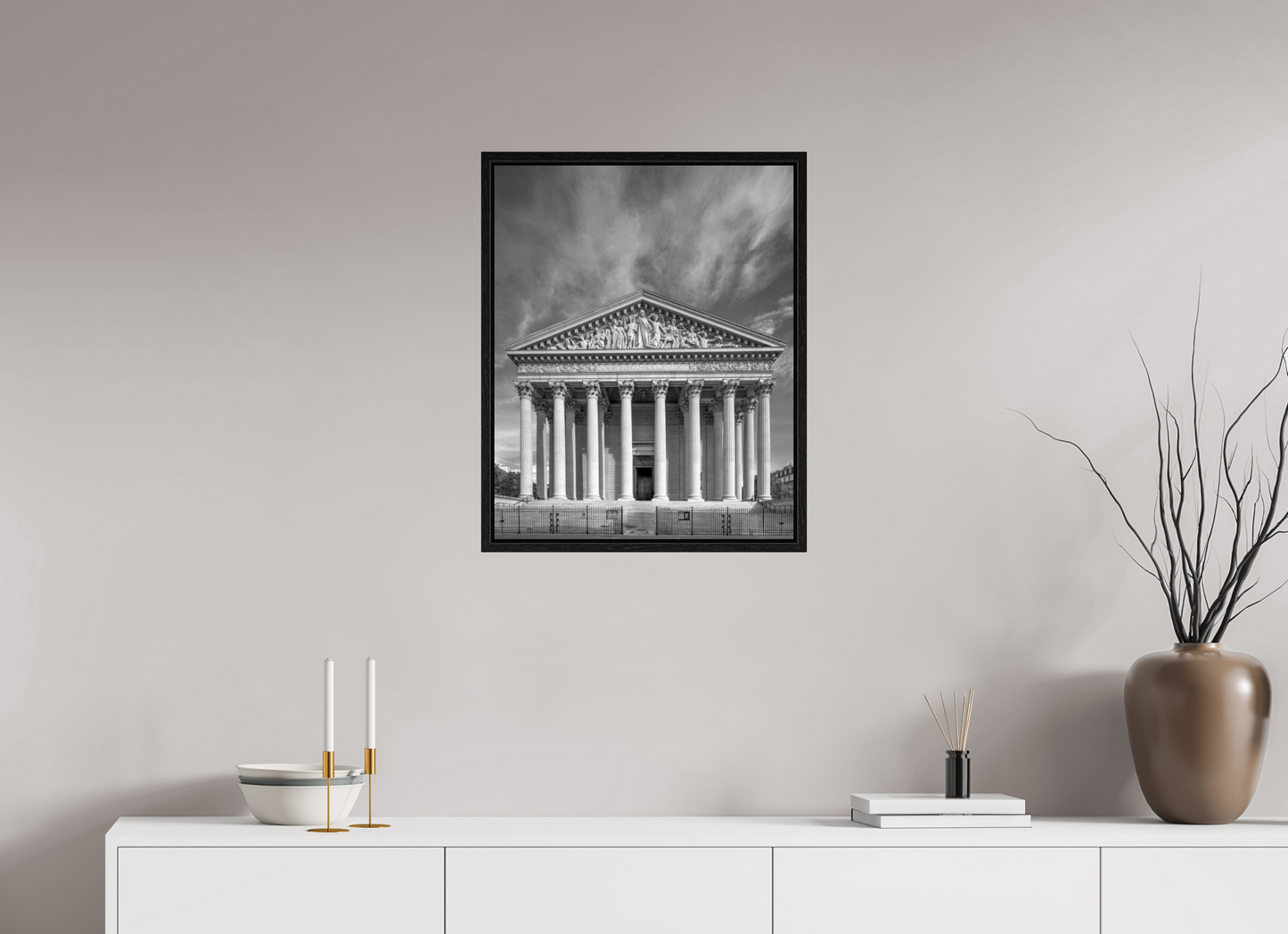 20 x 25″, Floater Frame Paris - La Madeleine