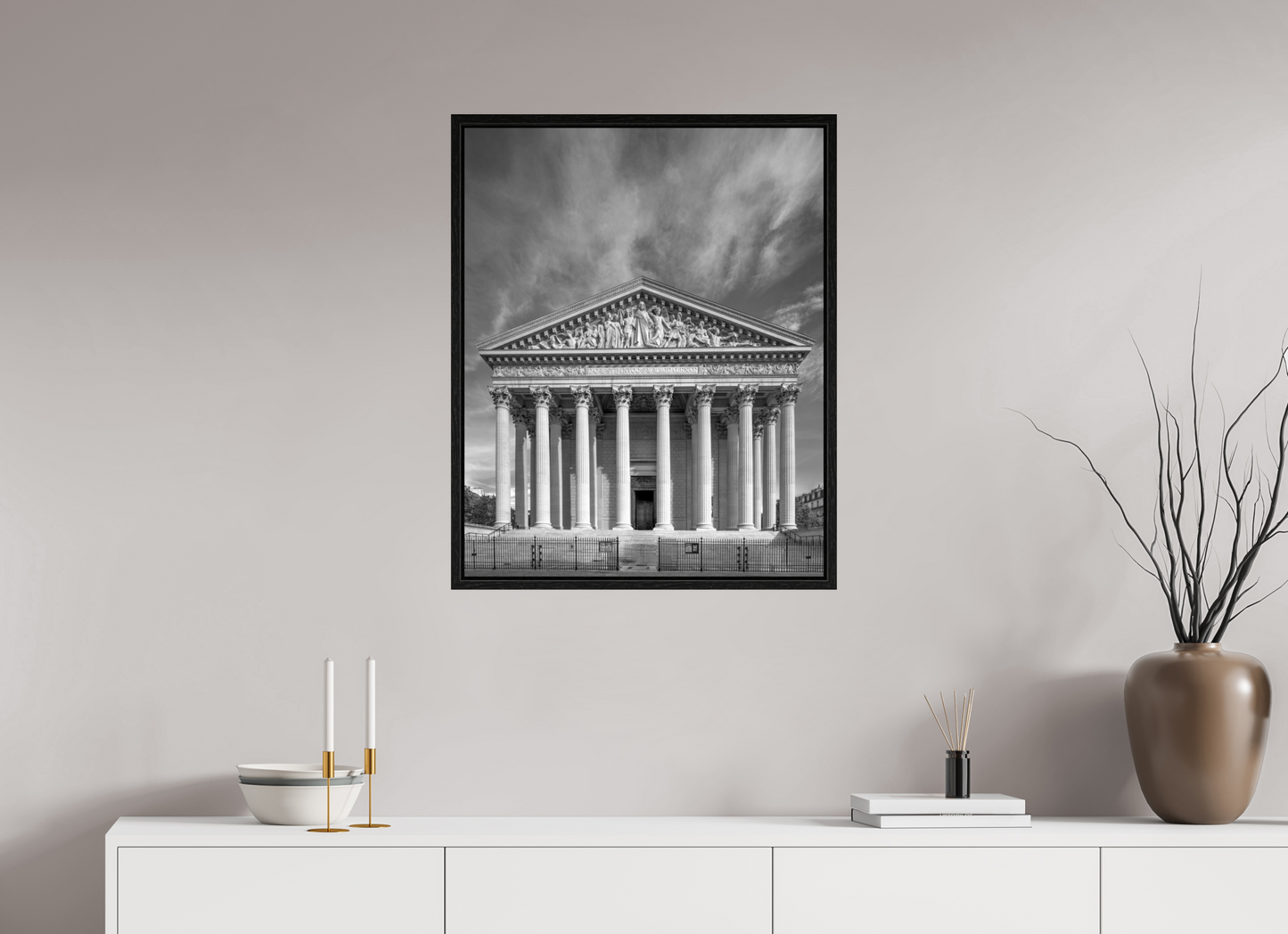 24 x 30″, Floater Frame Paris - La Madeleine