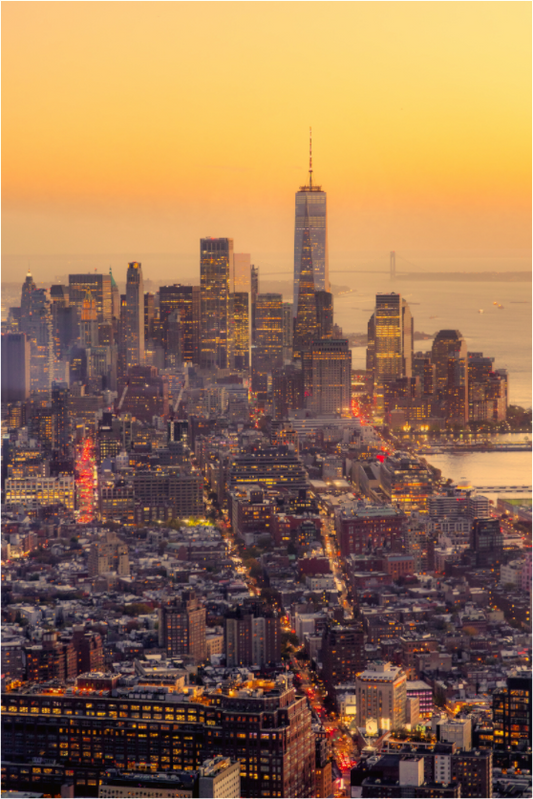 New York on Acrylic Glass