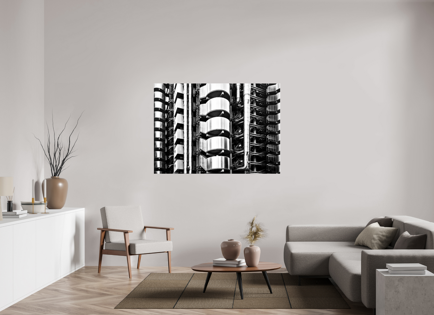 60.2 x 43″, Photo Print Under Acrylic Glass Autonomous Structure