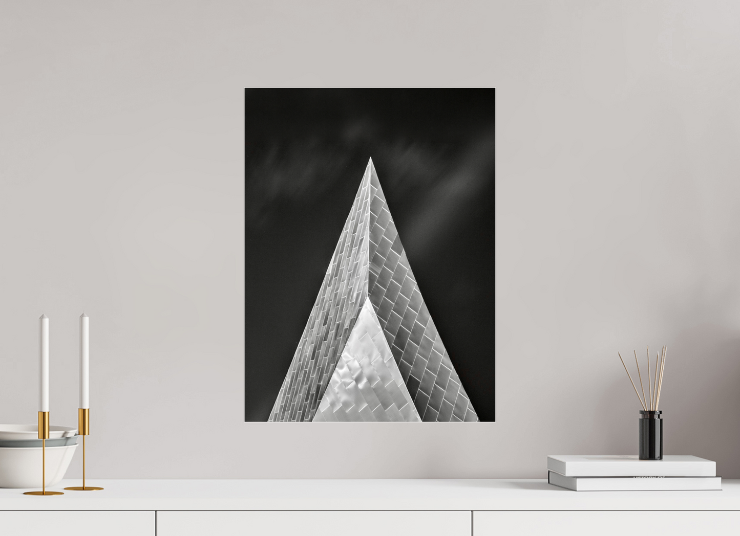 15 x 20″, Photo Print Under Acrylic Glass Into the Black — Fine Art Architectural Photography