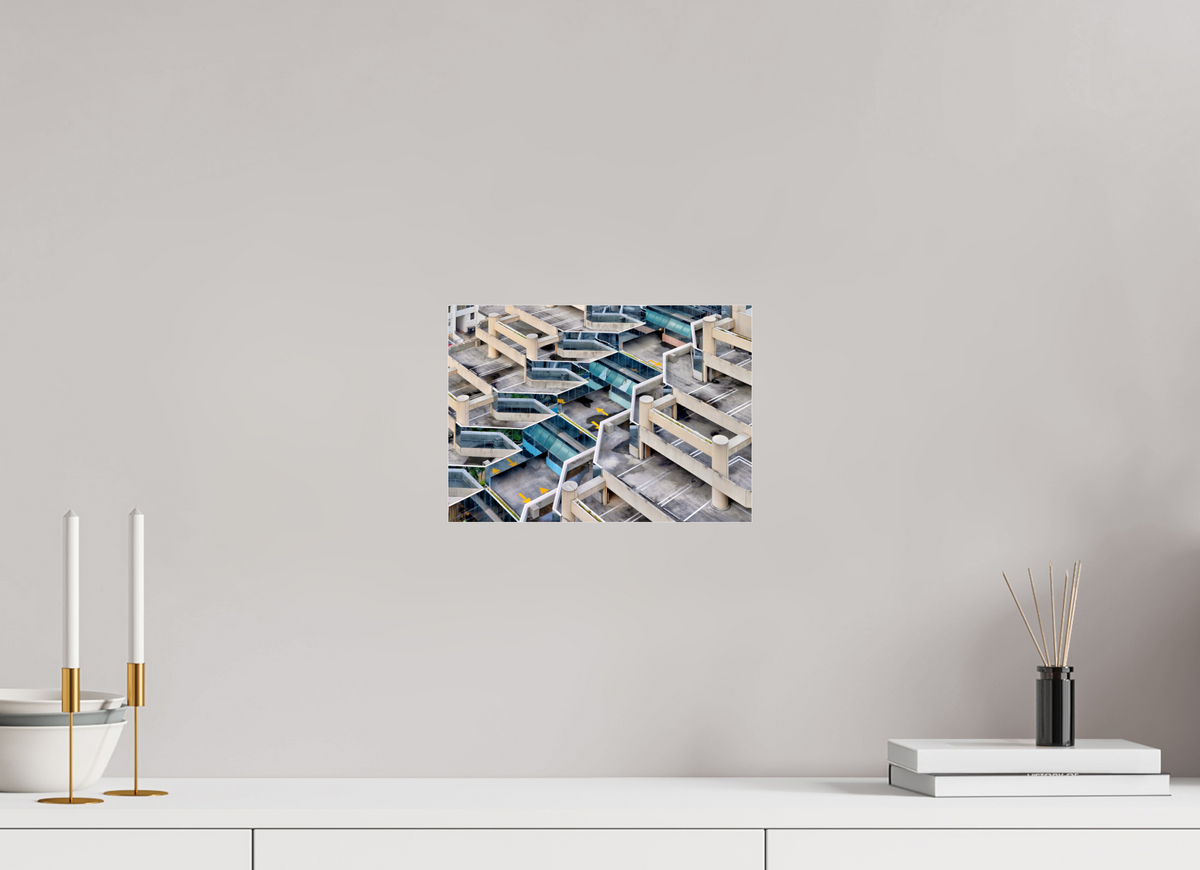 11.2 x 8″, Photo Print Under Acrylic Glass Urban Labyrinth — Geometry in Concrete
