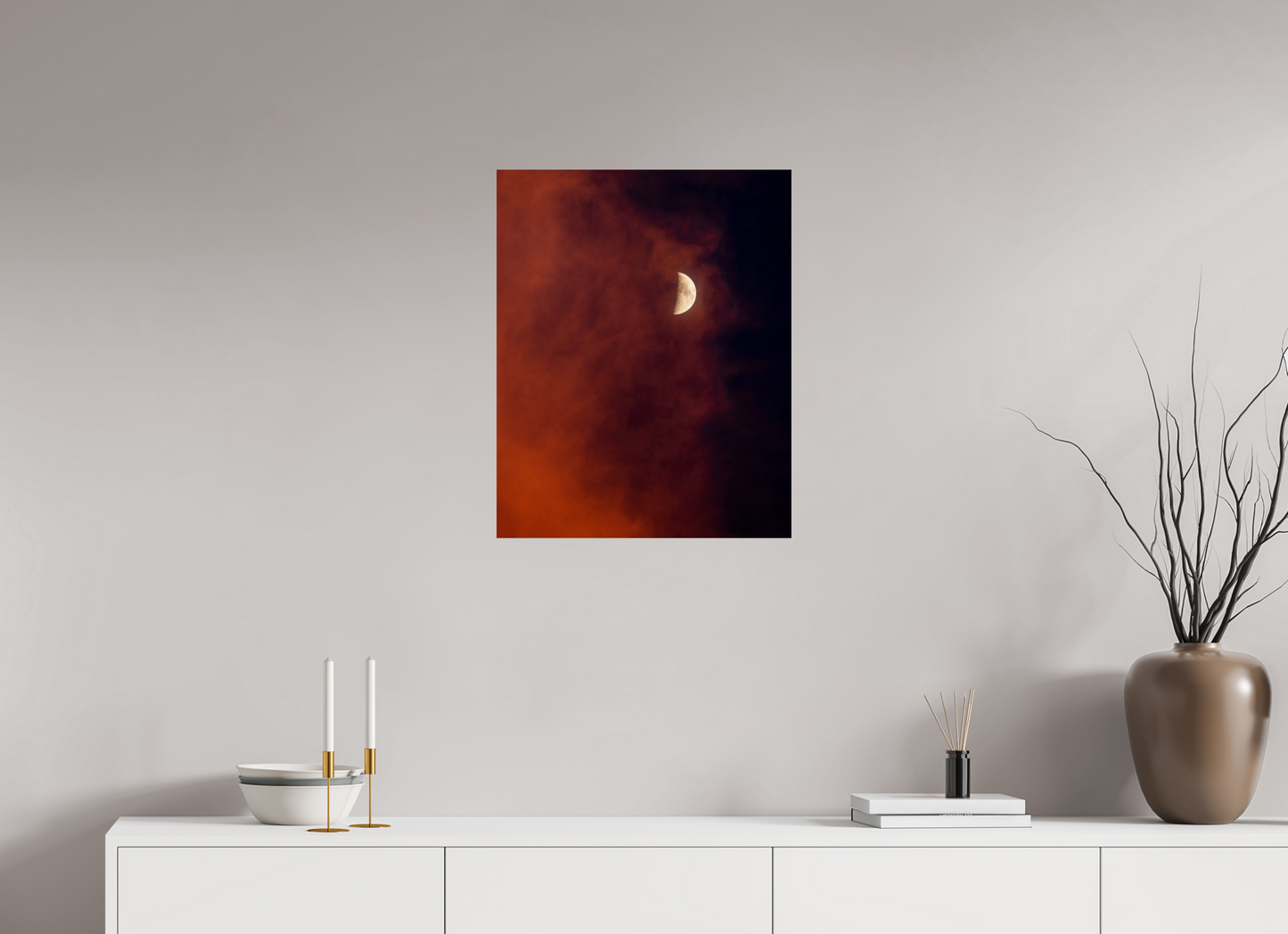 20 x 25″, Photo Print On Fuji Crystal DP II Florida - Red Moon