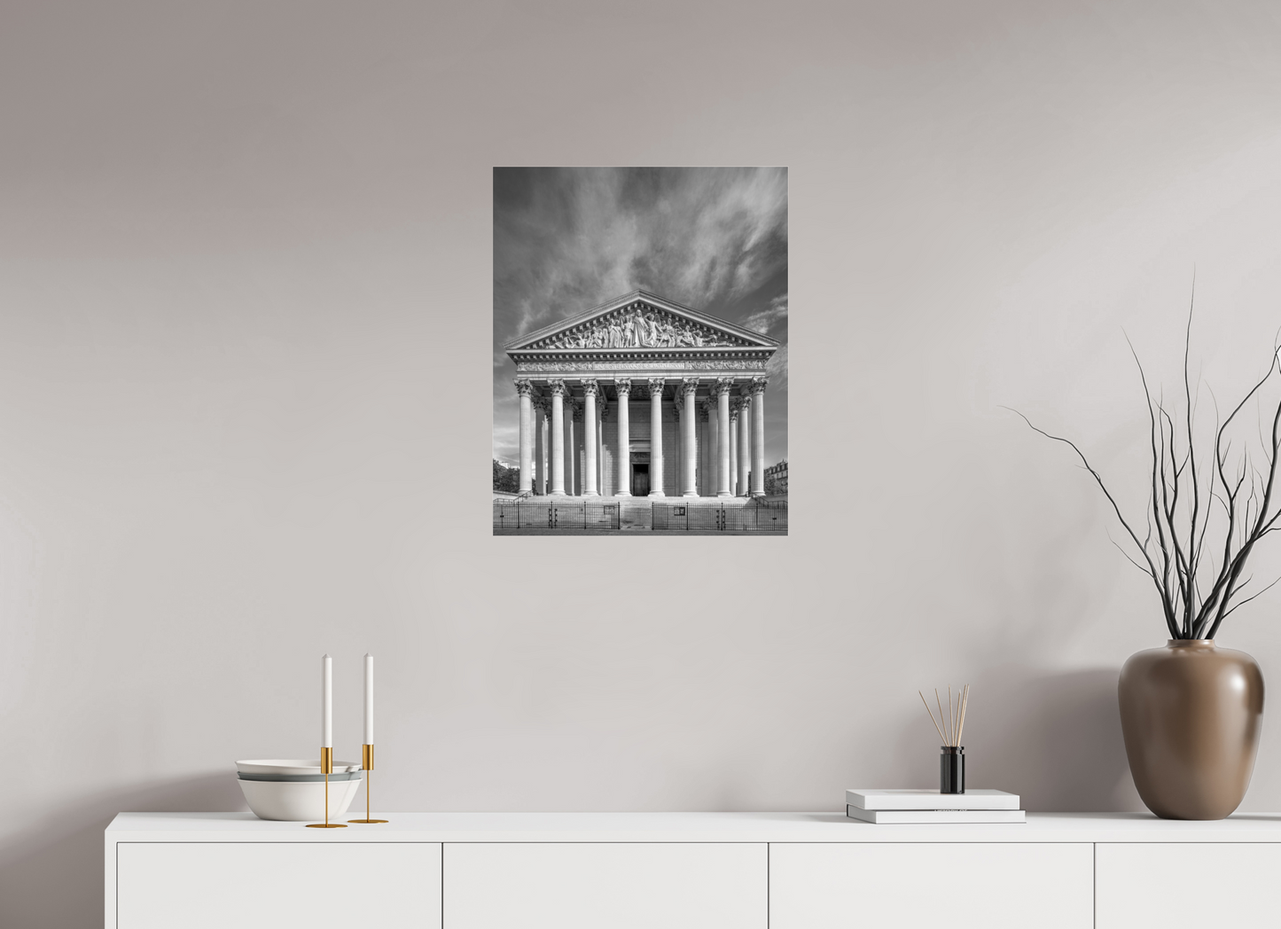 20 x 25″, Photo Print Under Acrylic Glass Paris - La Madeleine