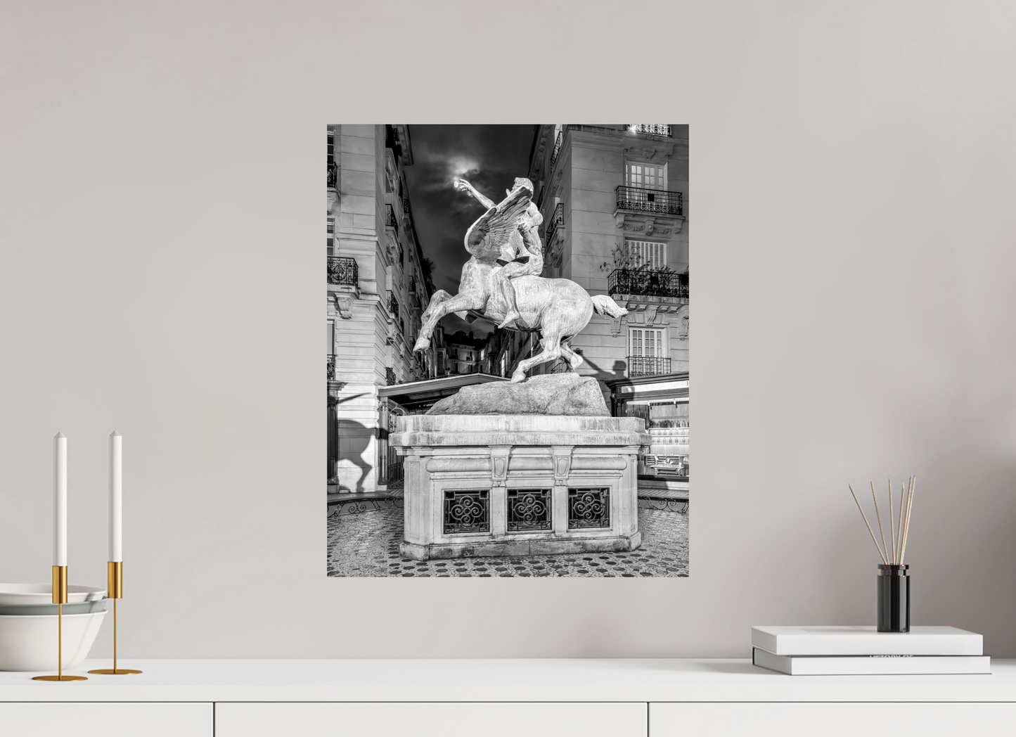 16 x 20″, Photo Print On Fuji Crystal DP II Pegasus Under the Moon — Paris Fine Art Photography Print