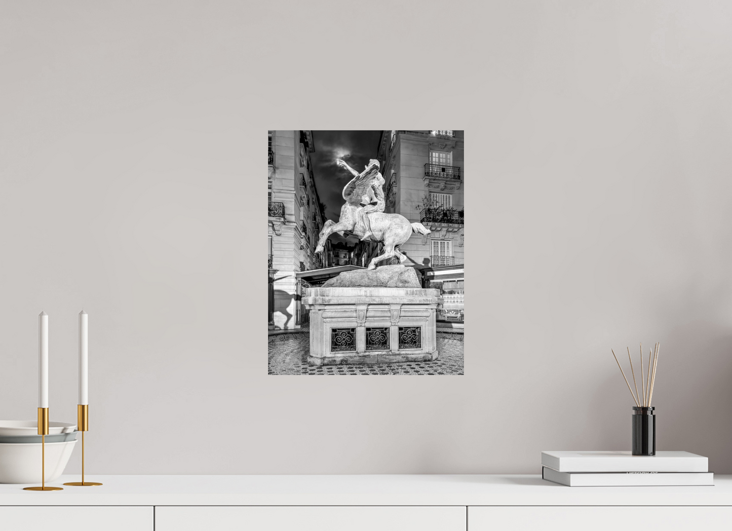 12 x 15″, Photo Print On Fuji Crystal DP II Pegasus Under the Moon — Paris Fine Art Photography Print
