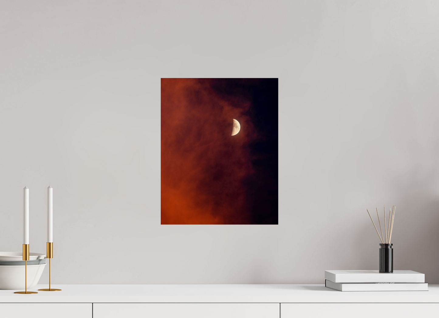 12 x 15″, Photo Print On Fuji Crystal DP II Florida - Red Moon