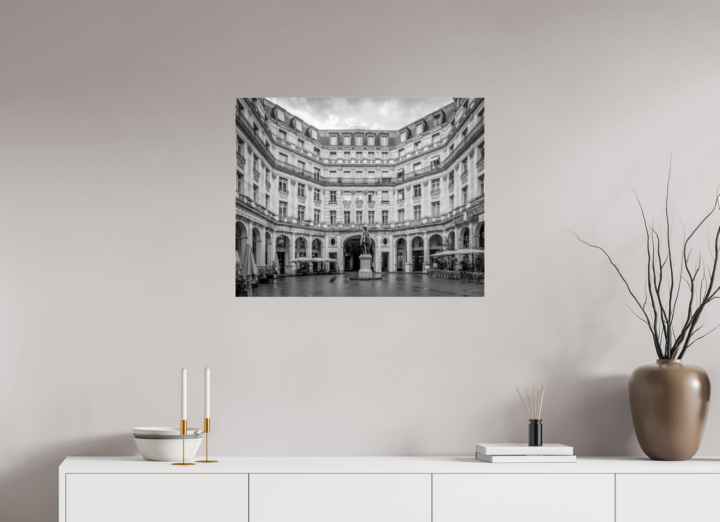 30 x 24″, Photo Print Under Acrylic Glass Paris - Symetry