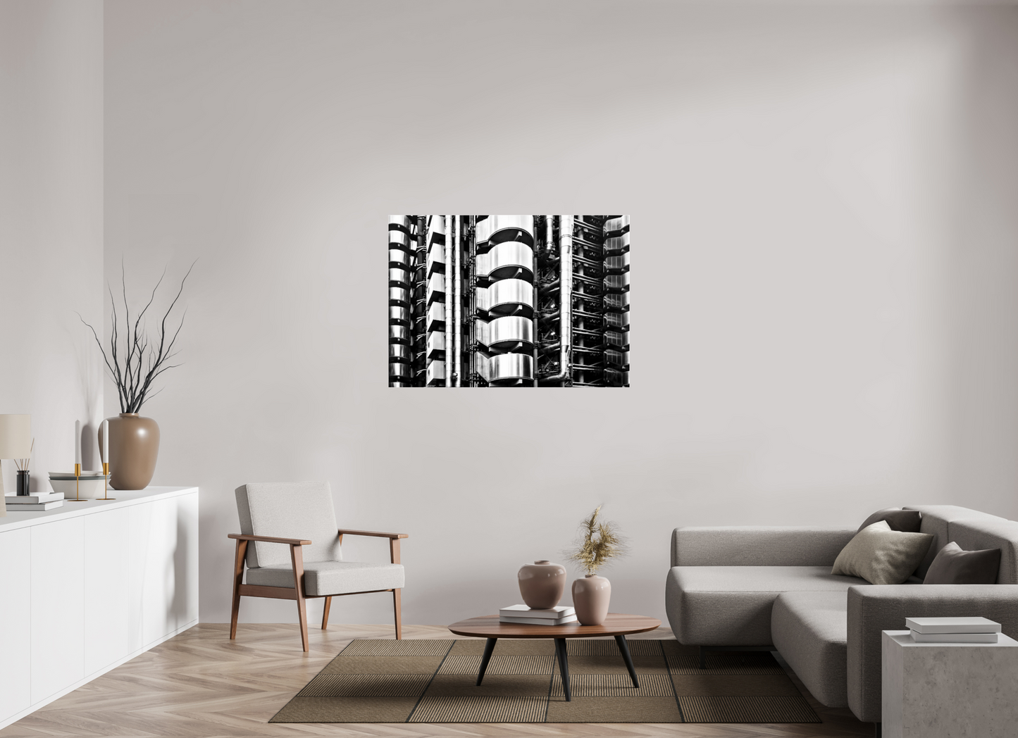 49 x 35″, Photo Print Under Acrylic Glass Autonomous Structure
