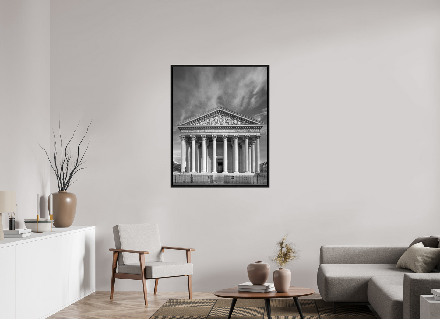 35 x 43.7″, Floater Frame Paris - La Madeleine