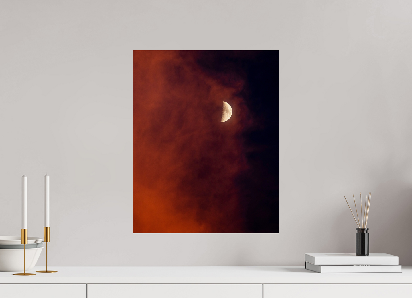 16 x 20″, Photo Print On Fuji Crystal DP II Florida - Red Moon