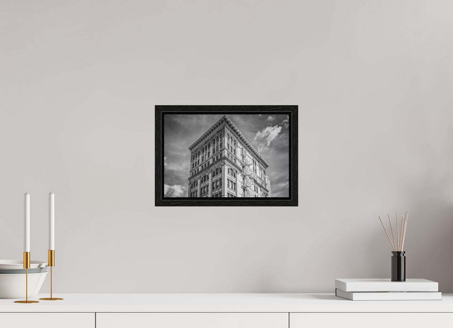 12 x 8″, Floater Frame New York - Soho Facade