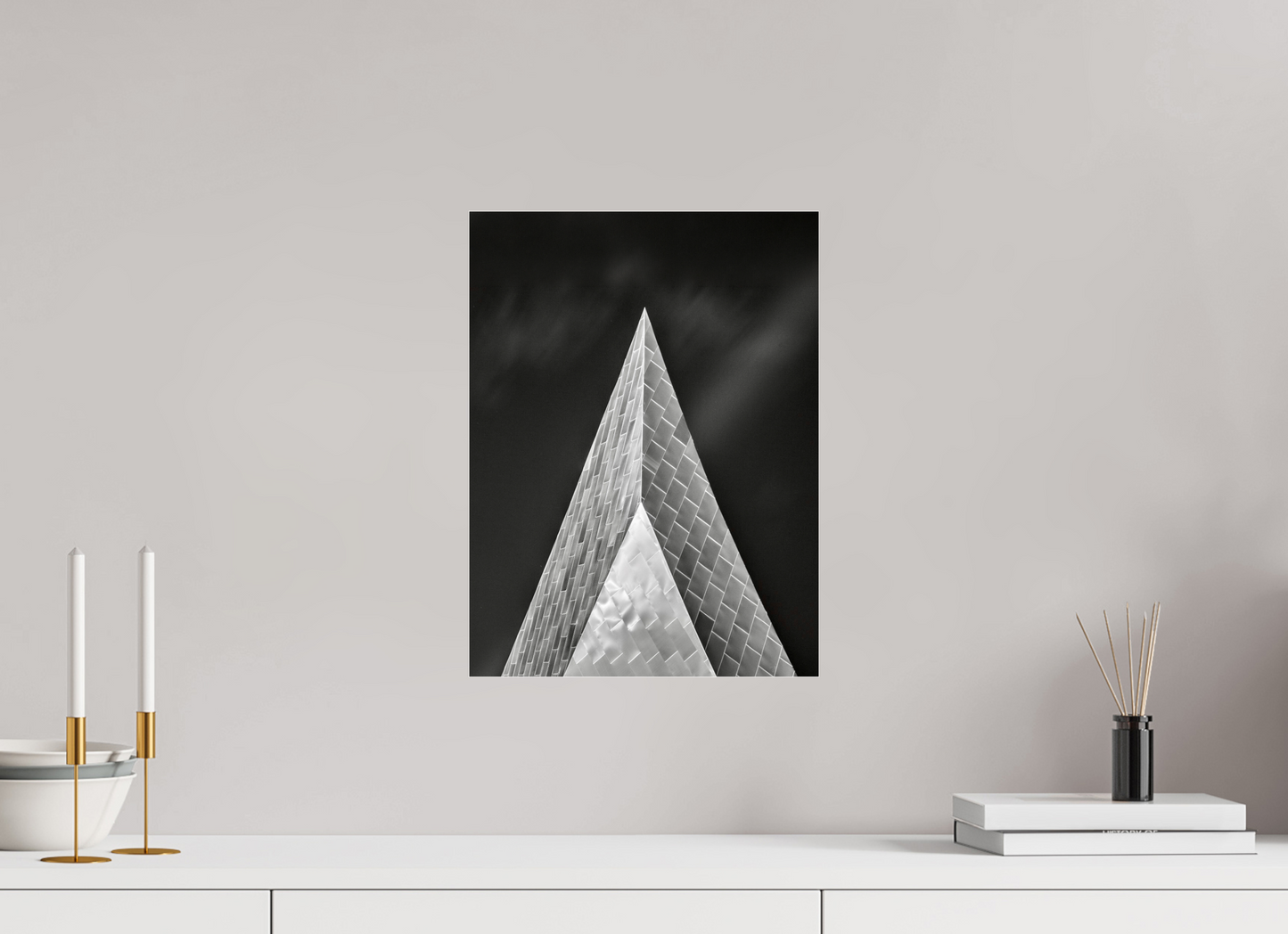 12 x 16″, Photo Print Under Acrylic Glass Into the Black — Fine Art Architectural Photography