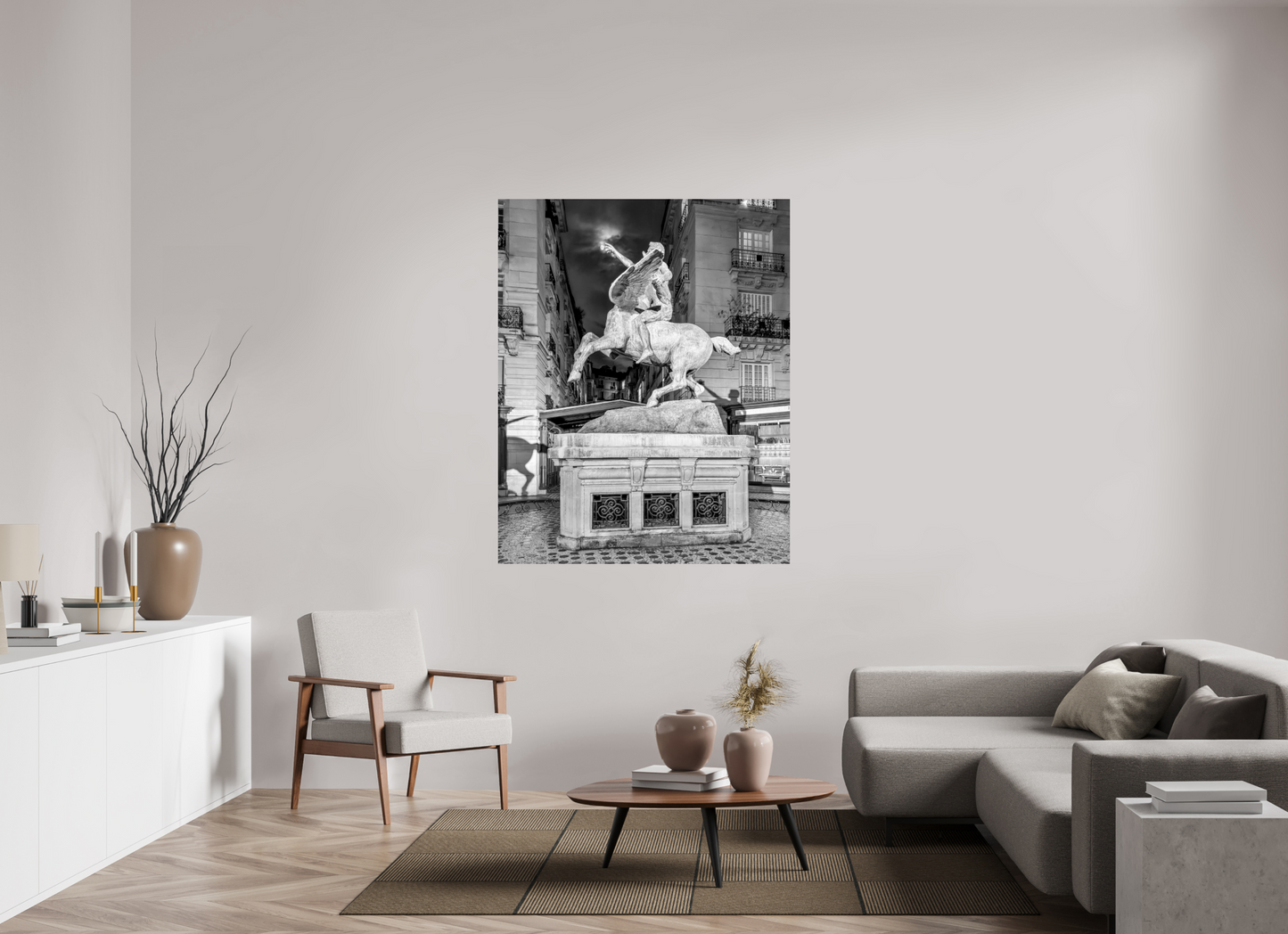 47 x 58.8″, Photo Print On Fuji Crystal DP II Pegasus Under the Moon — Paris Fine Art Photography Print