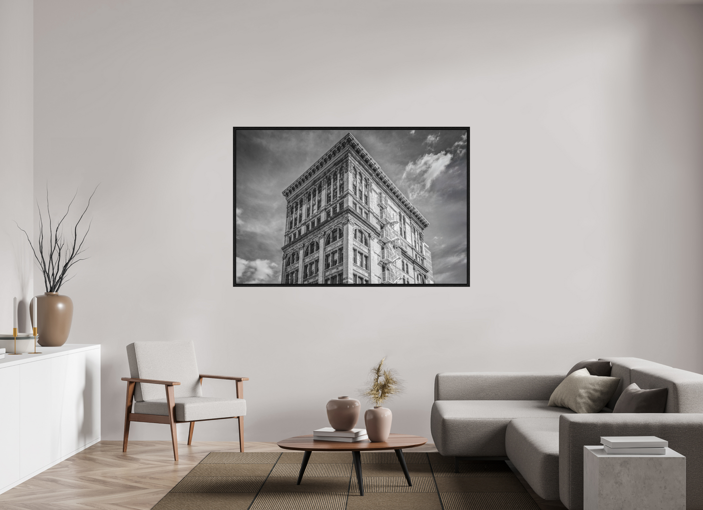 66 x 44″, Floater Frame New York - Soho Facade