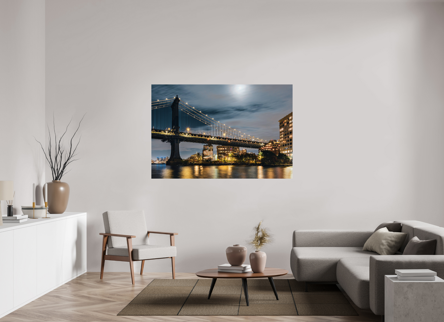 66 x 44″, Photo Print On Fuji Crystal DP II New York - Manhattan Bridge