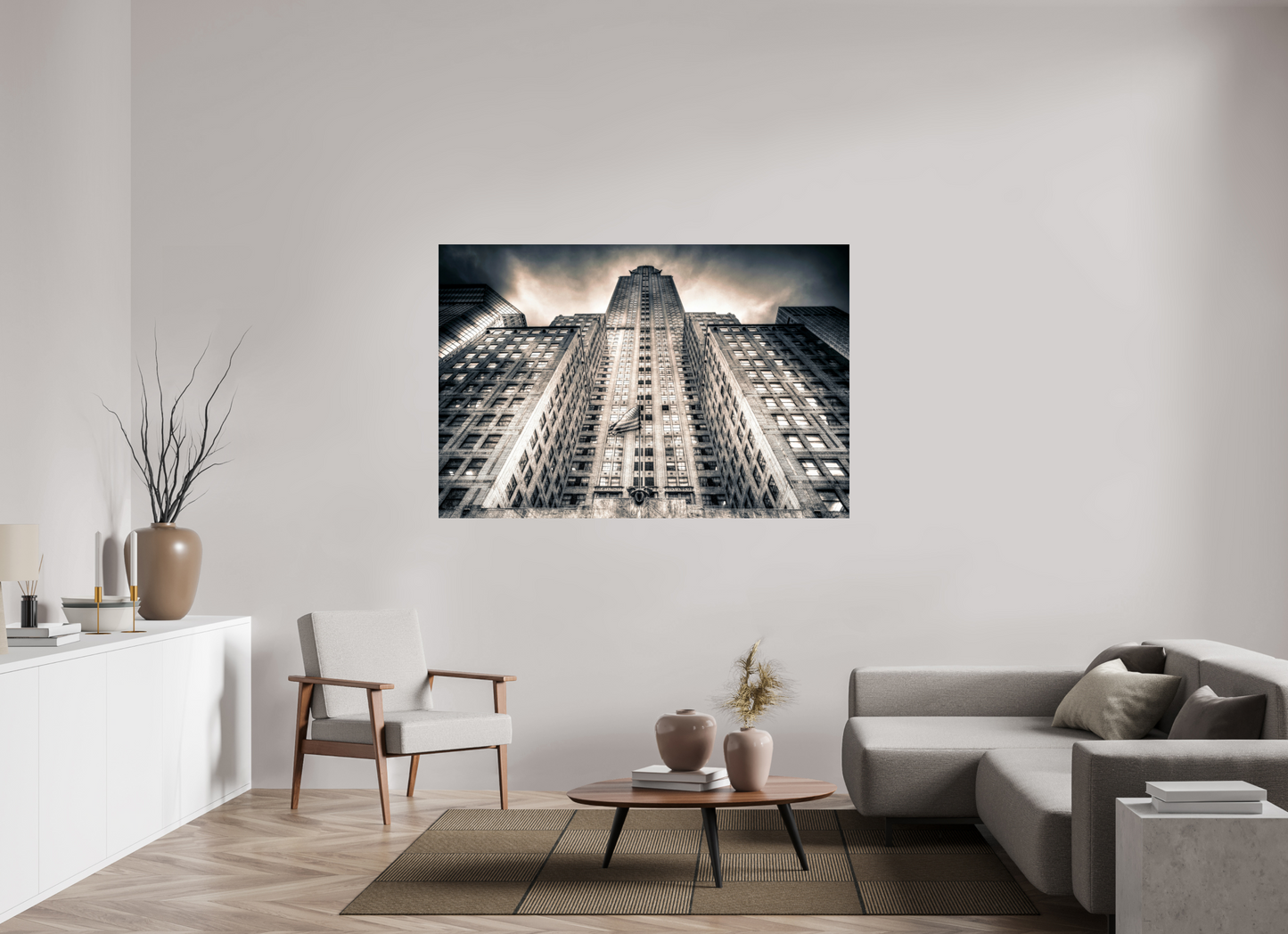 66 x 44″, Photo Print Under Acrylic Glass Gotham Ascension — Chrysler Building, New York