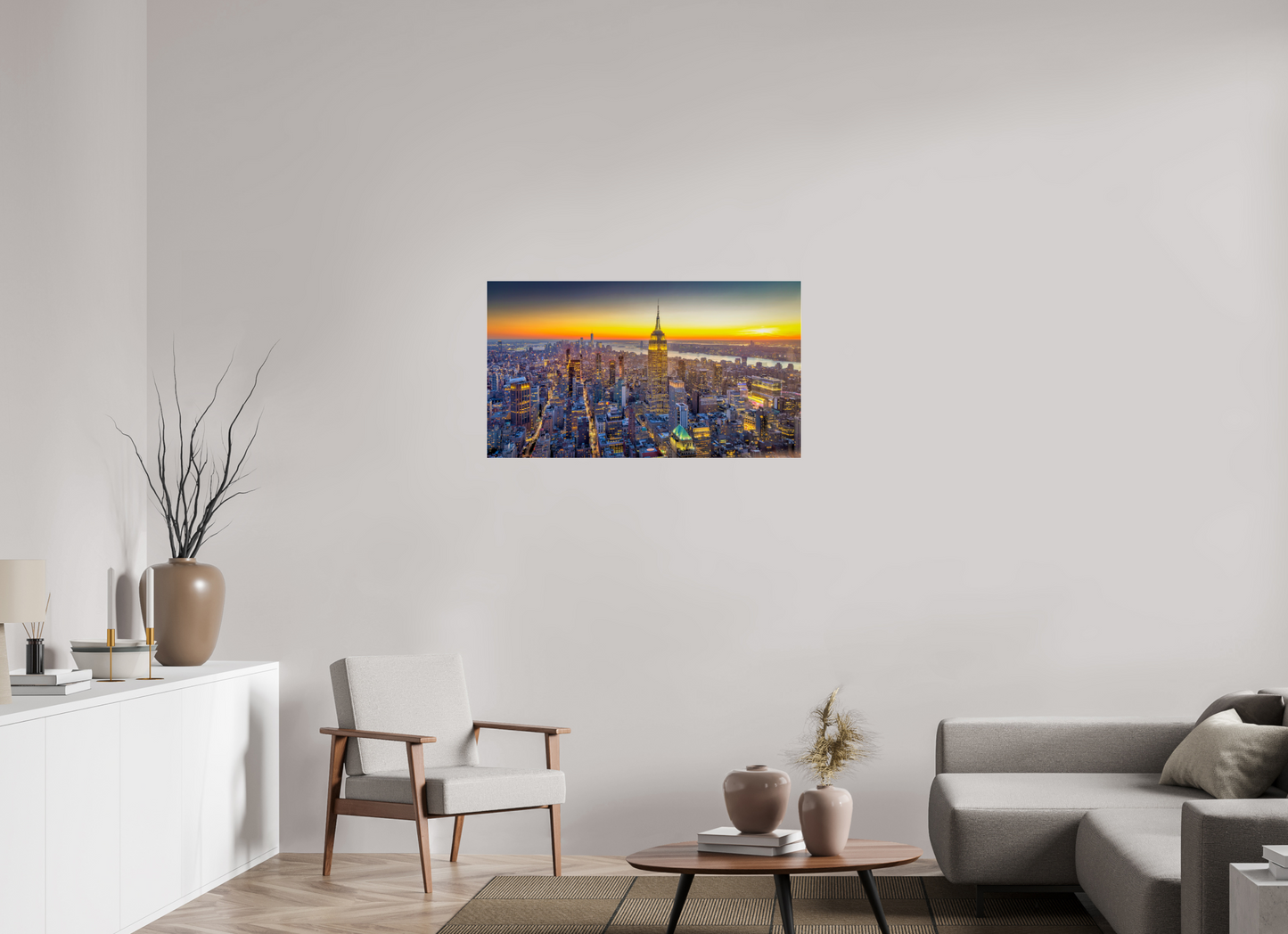 40 x 22.5″, Photo Print Under Acrylic Glass New York - Urban Glow