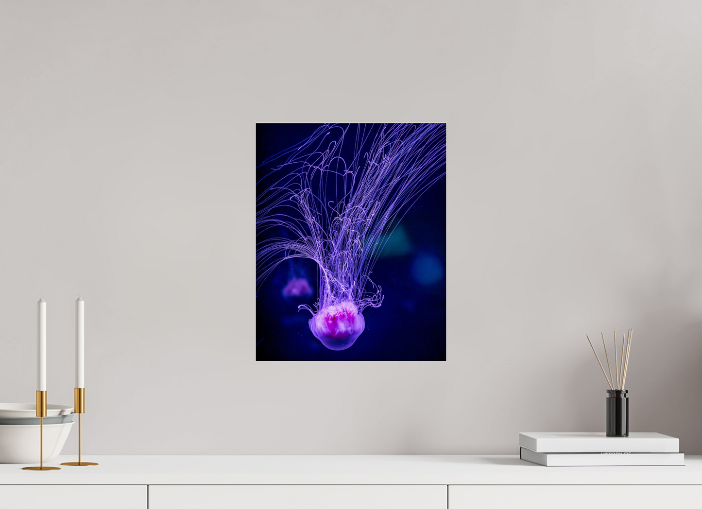12 x 15″, Photo Print Under Acrylic Glass Ocean Calligraphy