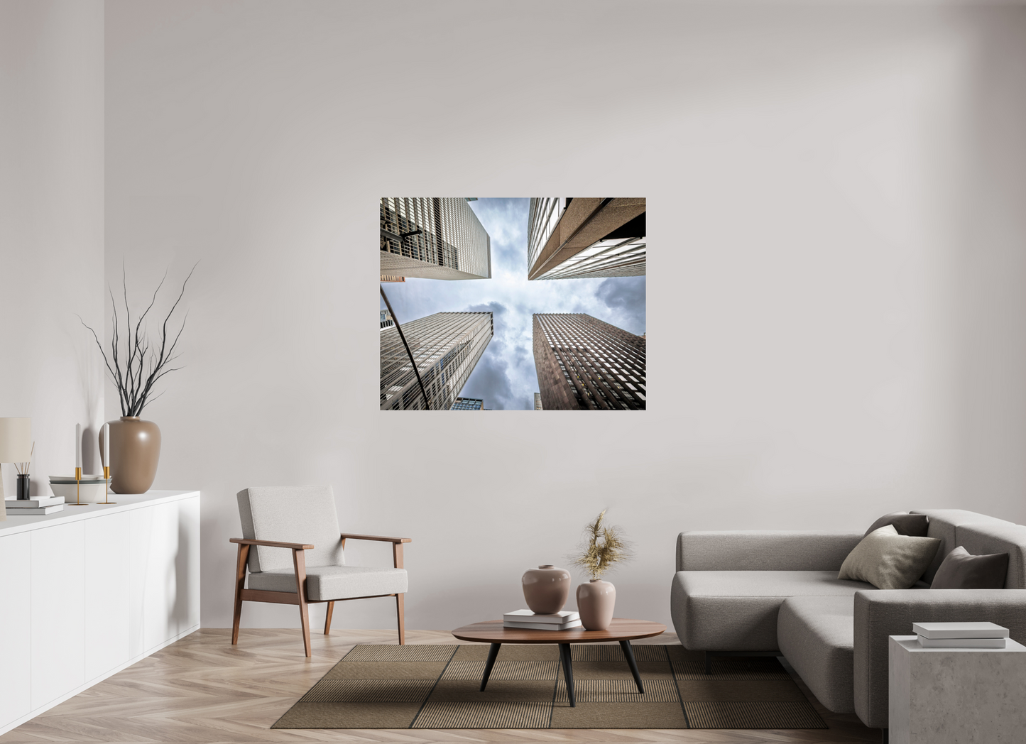 53.7 x 43″, Photo Print On Fuji Crystal DP II New York - Urban Canyon